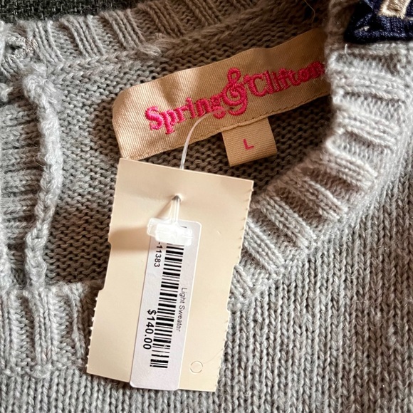 Large, light gray sweater. New with tags. - Picture 3 of 5